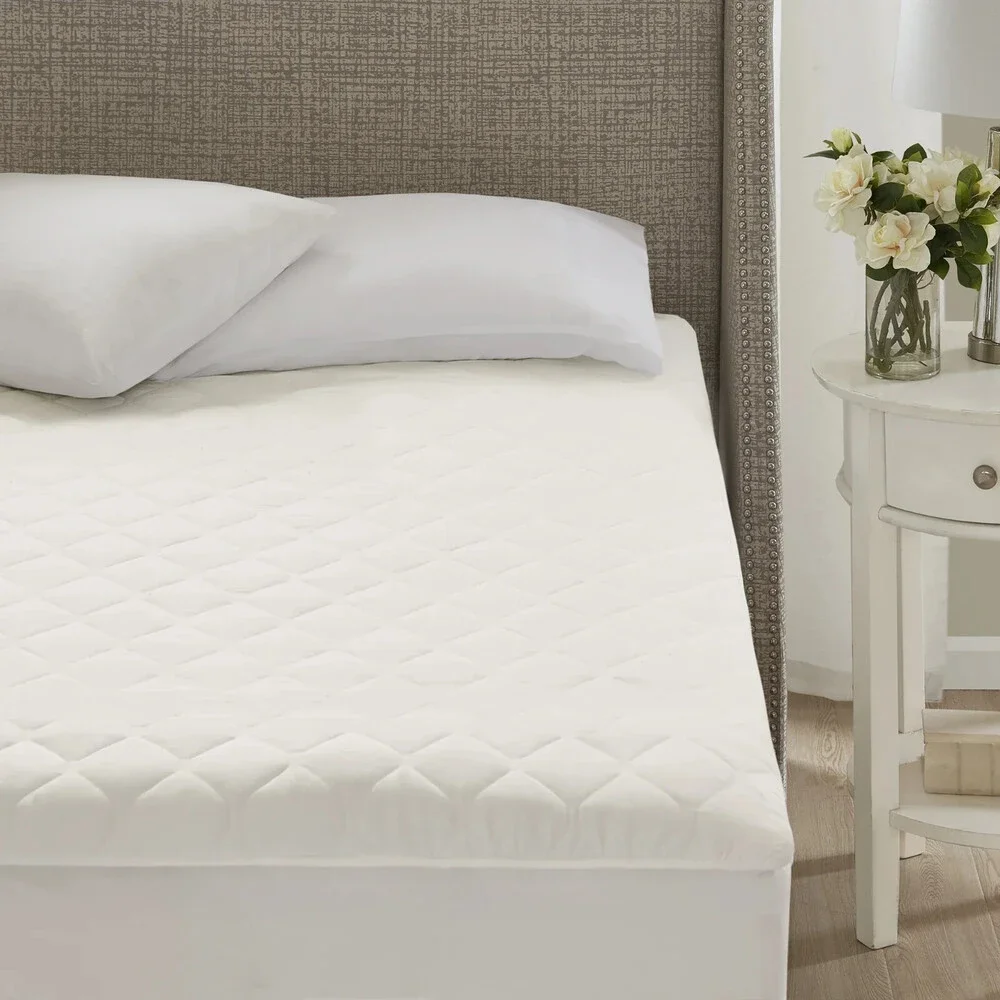 Beautyrest BR55-0900 Mattress Pad Queen White Cotton 20 Heat Deep Pocket BED83